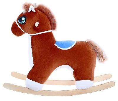 Качалка «Лошадка», музыкальная, цвет коричневый