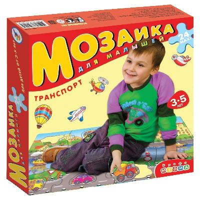 Мозаика Собирай на полу Транспорт от интернет-магазина Континент игрушек