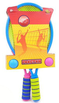Теннис, в комплекте 2 ракетки и 2 мяча