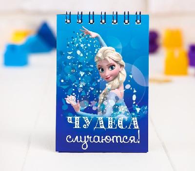 Блокнот на гребне "Холодное сердце", Disney, 32 листа, А7 от интернет-магазина Континент игрушек