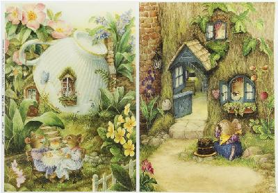 Декупажная карта "Мышкин домик" плотность 45г/м2  формат А4 от интернет-магазина Континент игрушек