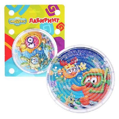 Смешарики. Лабиринт двухсторонний (Подводный мир) в блистере от интернет-магазина Континент игрушек