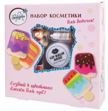 Зефирка. Набор декоративной косметики для девочек с блесками для губ "Блестящая палитра" от интернет-магазина Континент игрушек