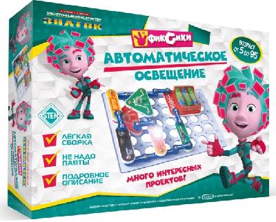 Конструктор электронный Знаток "Фиксики "Автоматическое освещение" от интернет-магазина Континент игрушек