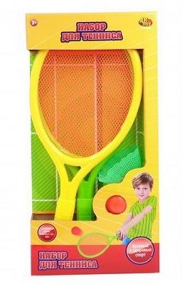 Бадминтон и теннис, в комплекте 2 ракетки, мяч и воланчик