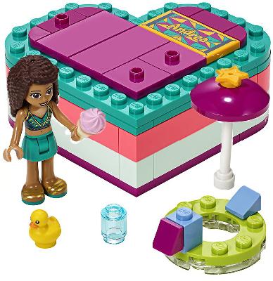 Конструктор LEGO Friends Летняя шкатулка-сердечко для Андреа от интернет-магазина Континент игрушек