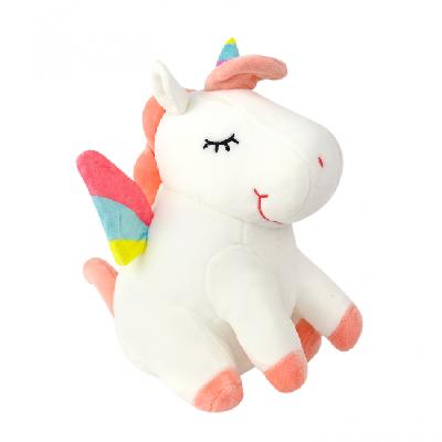 Мягкая игрушка радужный Пегас сидит 30 см