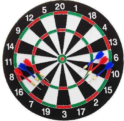 Игра активная "Дартс", с 6 дротиками, 43 см, в коробке
