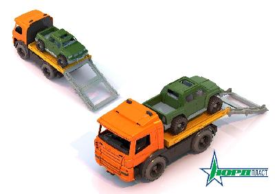 Эвакуатор с машиной "Спецтехника" 42*19,5*24 см. от интернет-магазина Континент игрушек