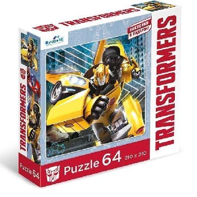 Пазл. 64эл.Бамблби. +наклейки. Трансформеры., арт. 04833 от интернет-магазина Континент игрушек