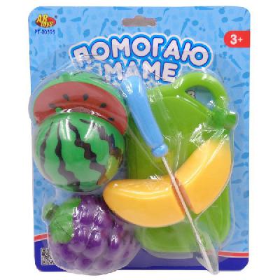 Помогаю Маме. Набор фруктов, 8 предметов, на блистере, 17x20x5 см от интернет-магазина Континент игрушек