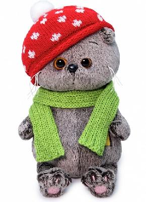 Кот Басик Baby в шапке мухомор мягкая игрушка от интернет-магазина Континент игрушек