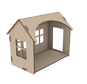 Игра развивающая. Кукольный домик. Домик от интернет-магазина Континент игрушек