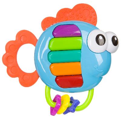 Игрушка развивающая погремушка Рыбка-Пианино, Bondibon, музыкальная