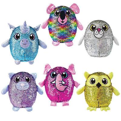 Shimmeez (Шиммиз) серия2, плюшевые фигурки животных в пайетках, 20 см, 12 шт в дисплее, ЦЕНА ЗА ШТУК