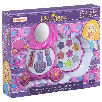 Картинка Набор детской декорат. косметики Bondibon Eva Moda, BOX 27,5х23х5,8 см, косметичка-карета 2-уровнева от интернет-магазина Континент игрушек Набор детской декорат. косметики Bondibon Eva Moda, BOX 27,5х23х5,8 см, косметичка-карета 2-уровнева от интернет-магазина Континент игрушек