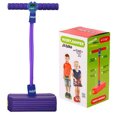 MobyJumper. Тренажер для прыжков со счетчиком, светом и звуком, фиолетовая