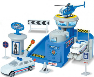Автоград Парковка "Полицейская парковка" + 2 металлические машины, №SL-2478B 1667912 от интернет-магазина Континент игрушек