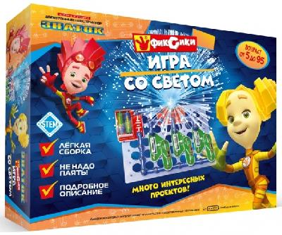 Конструктор электронный Знаток "Фиксики "Игра со светом" от интернет-магазина Континент игрушек