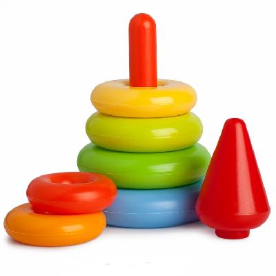 Пирамида Цветик, 21 см, 8 деталей