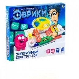 Конструктор электронный «Эврики», 35 схем, 12 элементов, работает от батареек от интернет-магазина Континент игрушек