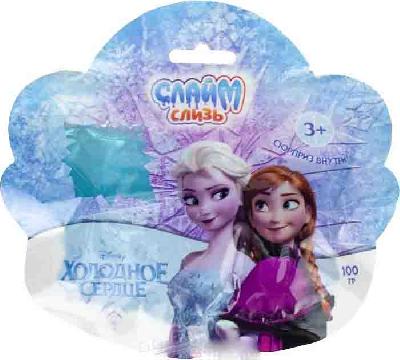 Слизь "Холодное сердце" в пакете с европодвесом 100 гр от интернет-магазина Континент игрушек