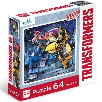 Трансформеры.Мультфильм.Пазл. 64эл.Автоботы. +наклейки., арт. 04834 от интернет-магазина Континент игрушек