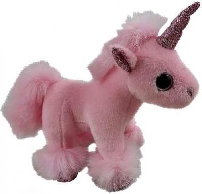 Единорог розовый, 17см игрушка мягкая
