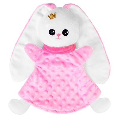 Кукла на руку Зайка, розовый