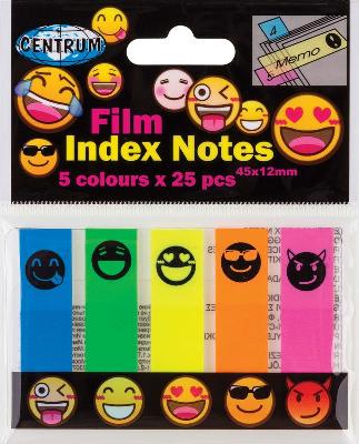 Стикеры-индексы "Смайлы", 45*12 мм, по 25 листов, 5 цветов от интернет-магазина Континент игрушек