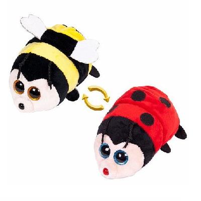 Игрушка мягкая Перевертыши Пчёлка/Божья коровка 16 см