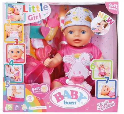 Игрушка My Little Baby born Нежное прикосновение Девочка, 36 см, от интернет-магазина Континент игрушек