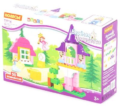 Конструктор Макси "Весёлая принцесса", 50 элементов от интернет-магазина Континент игрушек