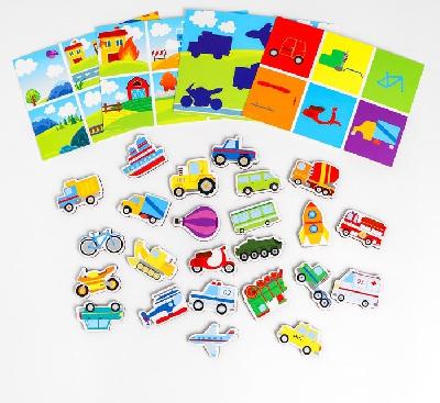 Умное лото. Изучаем транспорт, 24 фишки от интернет-магазина Континент игрушек