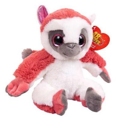 Лемур темно-розовый, 17 см игрушка мягкая