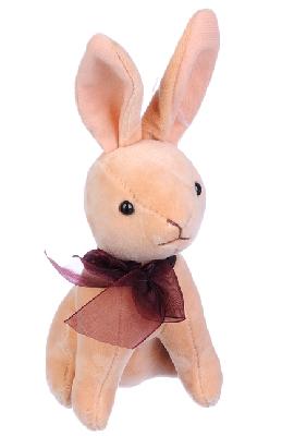 МЕШОК ПОДАРКОВ Игрушка мягкая в виде зайчика плюшевого 14см, полиэстер, 1-4 цвета