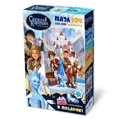 Пазл.104эл.Огонь и Лед. +наклейки. +AR игр. Снежная Королева., арт. 04696 от интернет-магазина Континент игрушек