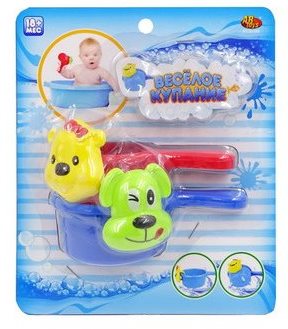 Веселое купание. Набор формочек для ванной (кошечка и собачка)