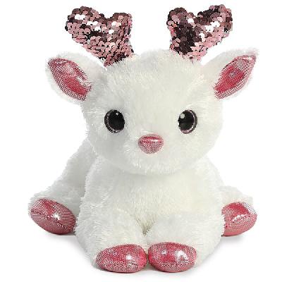 Aurora Игрушка мягкая Оленёнок розовый 23 см