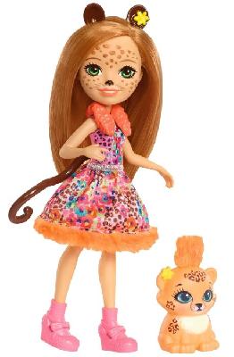 Кукла Enchantimals со зверюшкой Чериш Гепарди и гепард Квик  от интернет-магазина Континент игрушек