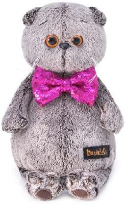 Басик в галстуке-бабочке в пайетках 30 см от интернет-магазина Континент игрушек