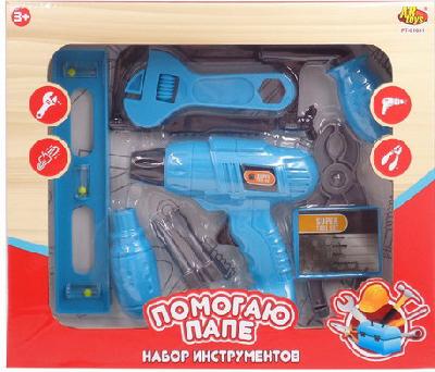 Помогаю Папе. Набор инструментов с дрелью, 30х26х6 см от интернет-магазина Континент игрушек