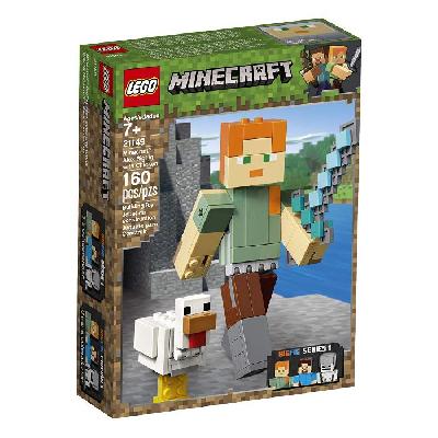 Конструктор LEGO Minecraft Большие фигурки, Алекс с цыплёнком от интернет-магазина Континент игрушек