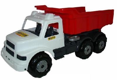 Автомобиль Самосвал Буран №3 (бело-красный) 73*29,5*32,5 см. от интернет-магазина Континент игрушек