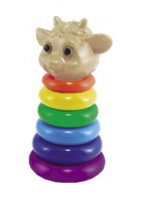 Пирамидка "Овечка" h 25 см, d 13 см