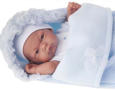 Кукла- младенец "Карлос" в голубом конверте от интернет-магазина Континент игрушек