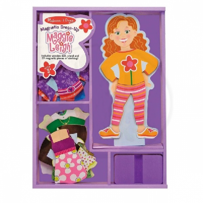Магниты деревянные "Переодень Мэгги" от интернет-магазина Континент игрушек