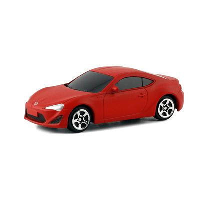 Машина металлическая RMZ City 1:64 Toyota 86, без механизмов, красный матовый цвет, 9x4x4см от интернет-магазина Континент игрушек