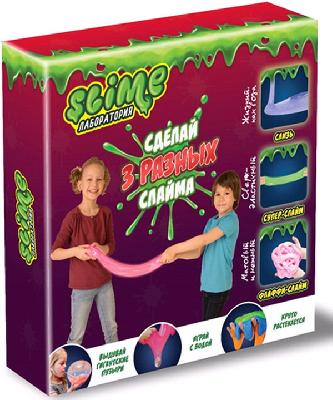 Набор средний "Slime" 3 в 1 "Лаборатория", 300 гр. от интернет-магазина Континент игрушек
