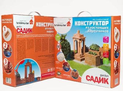 Конструктор "САДИК" из настоящих кирпичиков (288 деталей) от интернет-магазина Континент игрушек